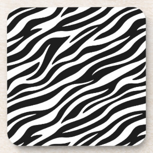 Zebra Strepen Naadloos Patroon Dierenprint-60492 Bier Onderzetter