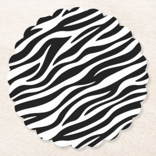 Zebra Strepen Naadloos Patroon Dierenprint-60492 Kartonnen Onderzetters