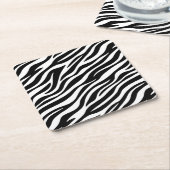 Zebra Strepen Naadloos Patroon Dierenprint-60492 Kartonnen Onderzetters (Schuin)