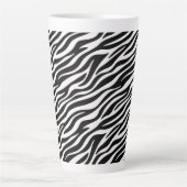 Zebra Strepen Naadloos Patroon Dierenprint-60492 Latte Mok (Voorkant)