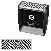 Zebra strepen ontwerp je eigen  zelfinktende stempel (In situ)
