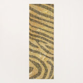Zebra Strepen op Gouden Marmeren Textuur Yogamat (Achterkant)