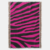 Zebra strepen patroon + achtergrond en ideeën deken (Voorkant Verticaal)