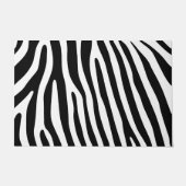 Zebra strepen patroon + achtergrond en ideeën deurmat (Voorkant)
