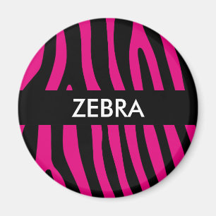 Zebra strepen patroon + achtergrond en ideeën magneet
