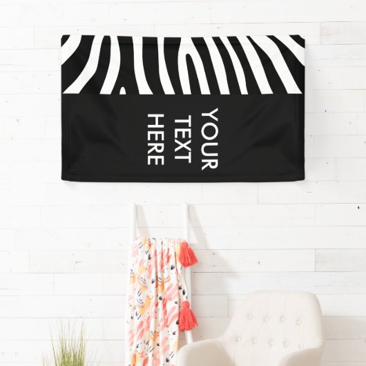 Zebra strepen patroon + achtergrond en ideeën spandoek (Insitu)