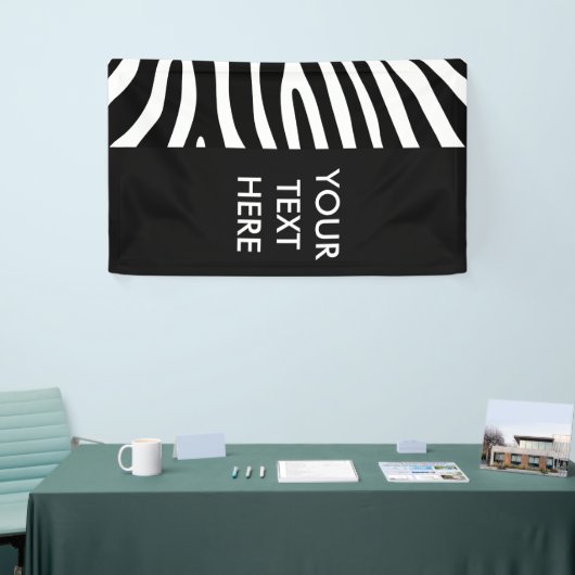 Zebra strepen patroon + achtergrond en ideeën spandoek (Beurs)