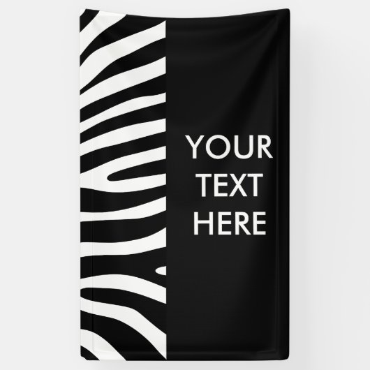 Zebra strepen patroon + achtergrond en ideeën spandoek (Verticaal)