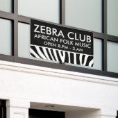 Zebra strepen patroon + achtergrond en ideeën spandoek (Buitenkant Gebouw)