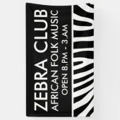 Zebra strepen patroon + achtergrond en ideeën spandoek (Verticaal)