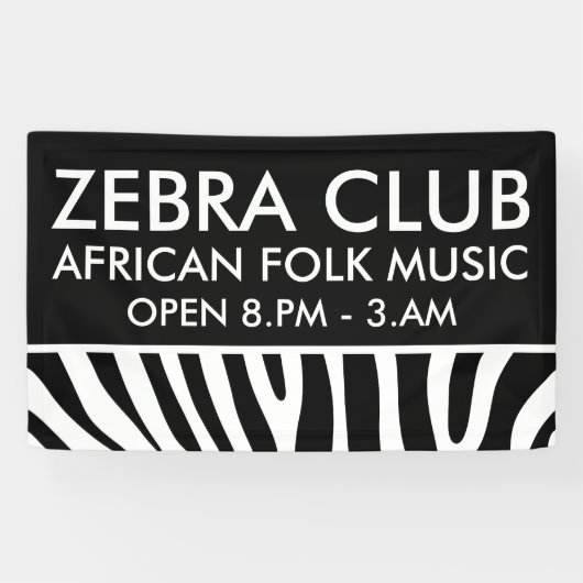 Zebra strepen patroon + achtergrond en ideeën spandoek (Horizontaal)