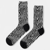 Zebra Strepen Patroon Thunder_Cove Sokken (Links)