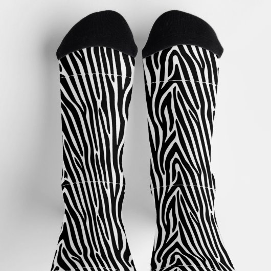 Zebra Strepen Patroon Thunder_Cove Sokken (Top)