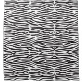 Zebra Strepen Patroon Zwart-wit Dierenprint Douchegordijn (Voorkant)