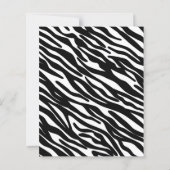 Zebra Strepen Print, Afrikaanse Safari Zebra Huid (Achterkant)