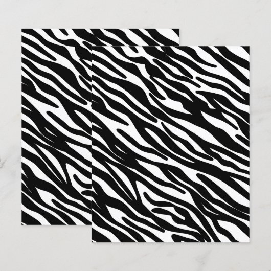 Zebra Strepen Print, Afrikaanse Safari Zebra Huid (Voorkant / Achterkant)