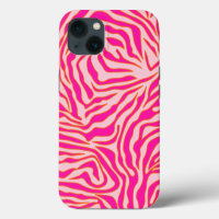 Zebra Strepen Roze Oranje Wilde Dierenprint
