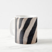 Zebra Strepen Zwart en Wit Koffiemok (Voorkant links)
