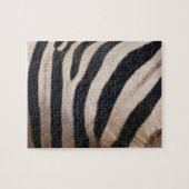Zebra Strepen Zwart en Wit Legpuzzel (Horizontaal)