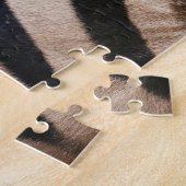 Zebra Strepen Zwart en Wit Legpuzzel (Zijkant)