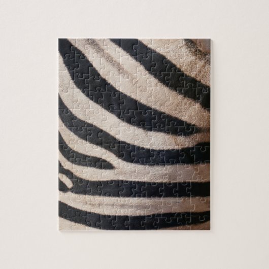 Zebra Strepen Zwart en Wit Legpuzzel (Verticaal)