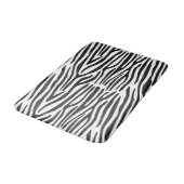 Zebra Strepen Zwart Wit Dier Print Badmat (Gekanteld)