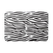 Zebra Strepen Zwart Wit Dier Print Badmat (Voorkant)