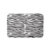Zebra Strepen Zwart Wit Dier Print Badmat (Voorkant)