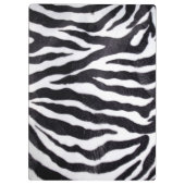 Zebra Stripe Animal Monogram Initiaal Klembord (Achterkant)