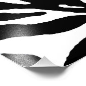 Zebra Stripe Animal Print Foto Afdruk (Hoek)