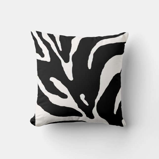 Zebra Stripe Animal Print Kussen (Voorkant)