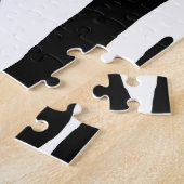 Zebra Stripe Animal Print Legpuzzel (Zijkant)