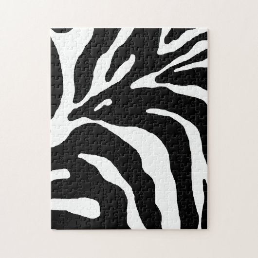 Zebra Stripe Animal Print Legpuzzel (Verticaal)