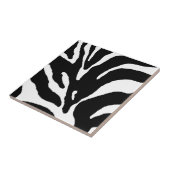 Zebra Stripe Animal Print Tegeltje (Zijkant)