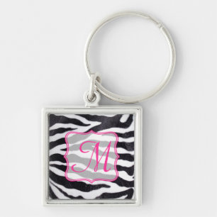 Zebra Stripe Animal Print Wild Cat Safar Sleutelha Sleutelhanger