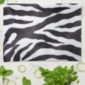 Zebra Stripe Animal Print Wilde Keuken Schotel Han Theedoek (Gevouwen)