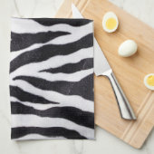 Zebra Stripe Animal Print Wilde Keuken Schotel Han Theedoek (Quarter Fold)