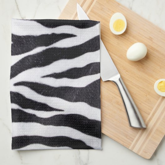 Zebra Stripe Animal Print Wilde Keuken Schotel Han Theedoek (Quarter Fold)