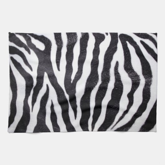 Zebra Stripe Animal Print Wilde Keuken Schotel Han Theedoek (Horizontaal)