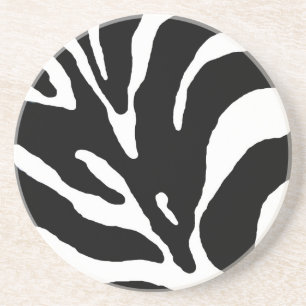 Zebra Stripe Animal Print Zandsteen Onderzetter