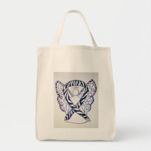 Zebra Stripe Awareness Lint Engel Art Canvas tasse Tote Bag