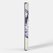Zebra Stripe Awareness Lint Engel iPhone Case (Achterkant / Rechts)