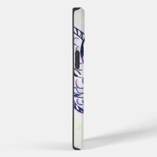 Zebra Stripe Awareness Lint Engel iPhone Case (Achterkant / Rechts)