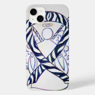 Zebra Stripe Awareness Lint Engel iPhone Case