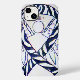 Zebra Stripe Awareness Ribbon Angel Art Painting Case-Mate iPhone 14 Plus Hoesje