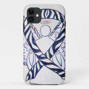 Zebra Stripe Awareness Ribbon Angel iPhone 5 Hoesj 11 Hoesje