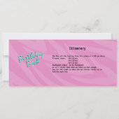 Zebra Stripe Bus Pass verjaardagsfeestje Kaart (Achterkant)