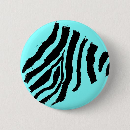 Zebra Stripe Button (Blue Mango) (Voorkant)