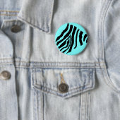 Zebra Stripe Button (Blue Mango) (In situ)