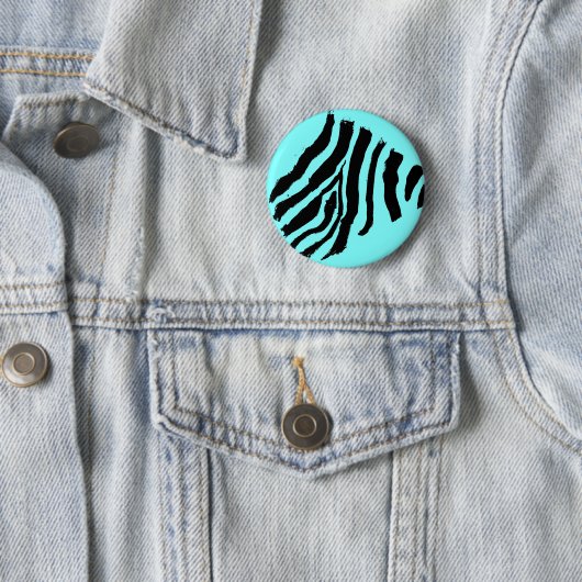 Zebra Stripe Button (Blue Mango) (In situ)